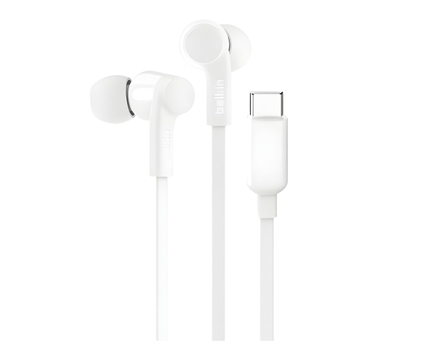 Belkin Przewodowe słuchawki douszne USB-C, białe - 1330430 - zdjęcie